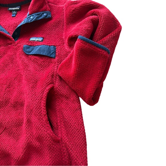 Patagonia Scarlet Fleece with Navy Trim - Picture 2 of 5